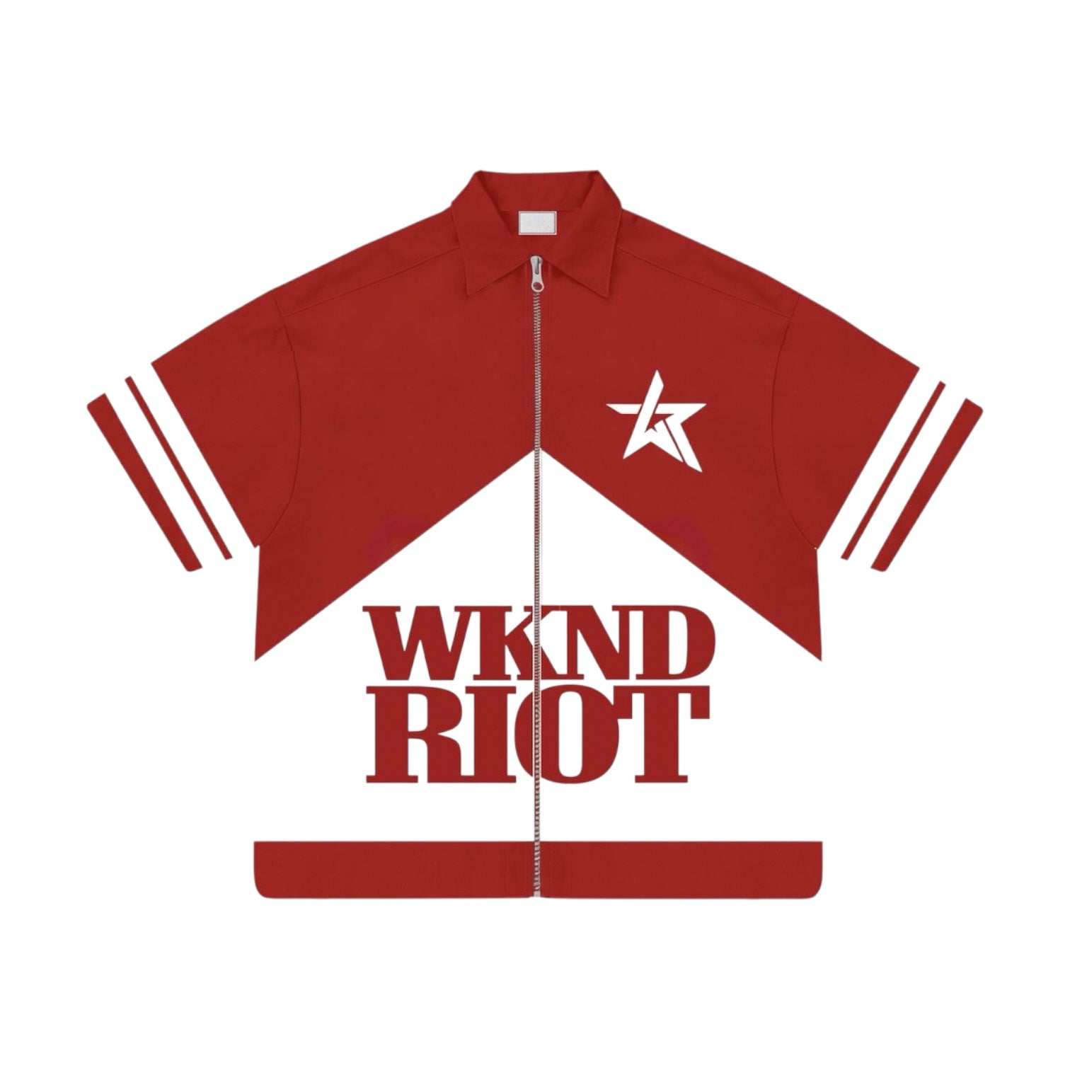 WKND RIOT: Star Zip Down Shirt